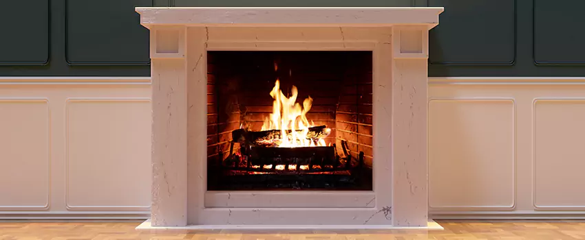 Decorative Electric Fireplace Installation in Conroe, Texas