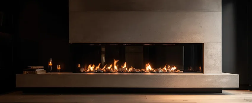 Gas Fireplace Ember Bed Design Services in Conroe, Texas