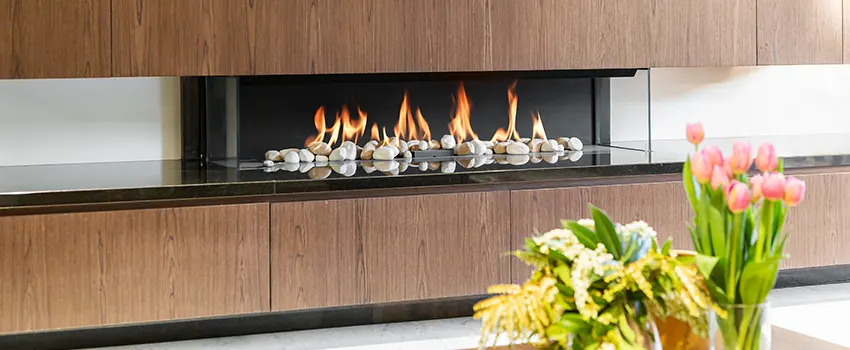 Double-height Fireplace Design Refurbishment in Conroe, Texas