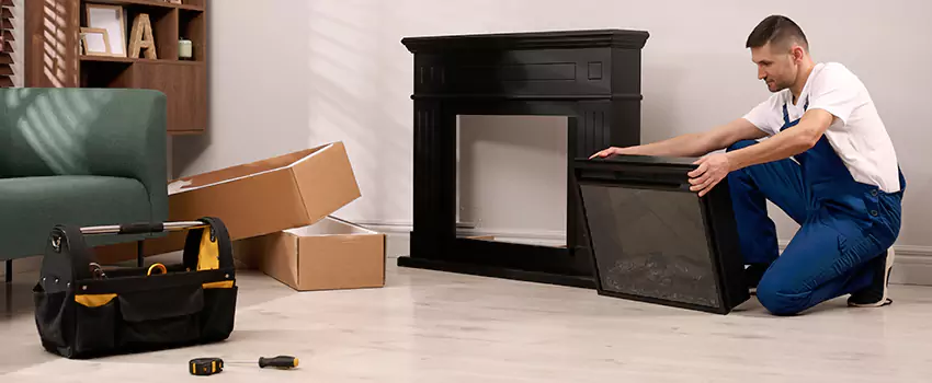 Old Rusted Metal Fireplace Repair And Replacement in Conroe, TX